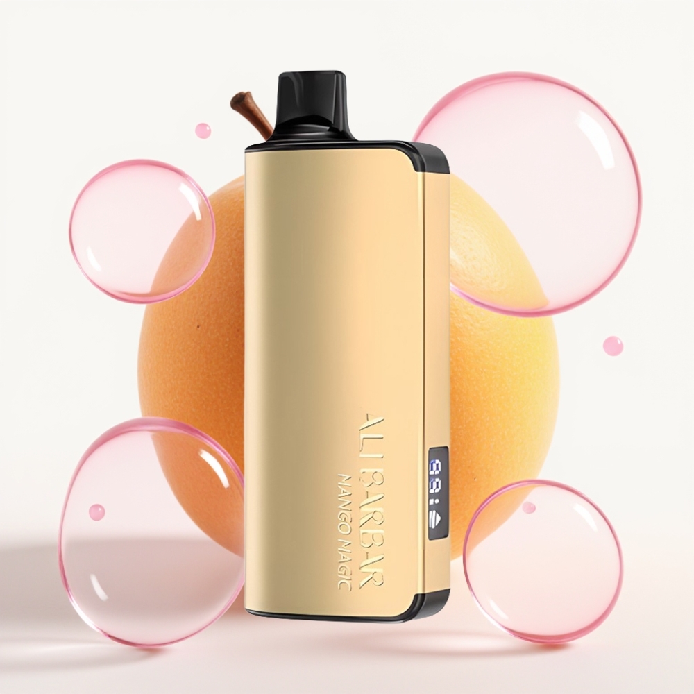 Alibarbar Ingot 9000 Puffs Vape Descarga Mágica de Manga com 22ml e LED