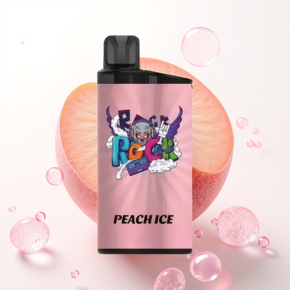 IGET Bar 3500 Puffs Vape Descansável Pêssego Gelo - 1400mAh, 1.2 Ohm Mesh