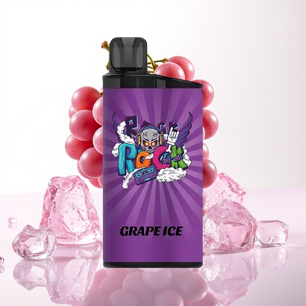 IGET Bar 3500 Puffs Vape Descansável Uva Gelo com Bateria 1400 mAh e Malha 1.2 Ohm