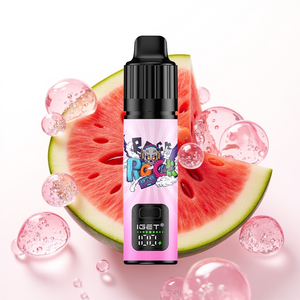 IGET BAR PLUS S3 POD 10000 Puffs Recarregável 18ml Sabor Morango Melancia Gelado