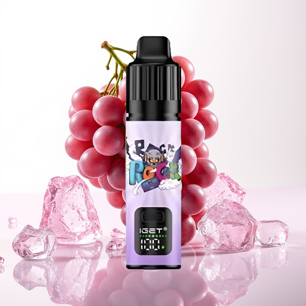 IGET BAR PLUS S3 POD 10000 Puffs Vape Descartável 18ml 5% Nicotina Gelado de Uva