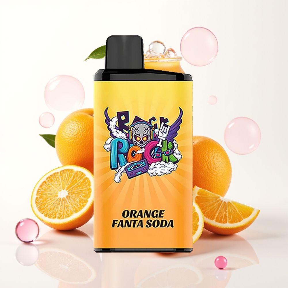 IGET Bar Pro 10000 Puffs Vape Descarga Laranja Fanta Tamanho 44,1x22,5x96,5 mm Bateria 2000 mAh
