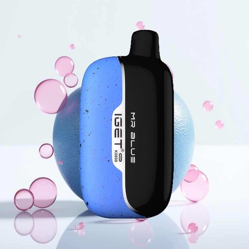 IGET Moon 5000 Puffs Descartável Vape Sr. Azul PC 1.35 Ohm 81.5g