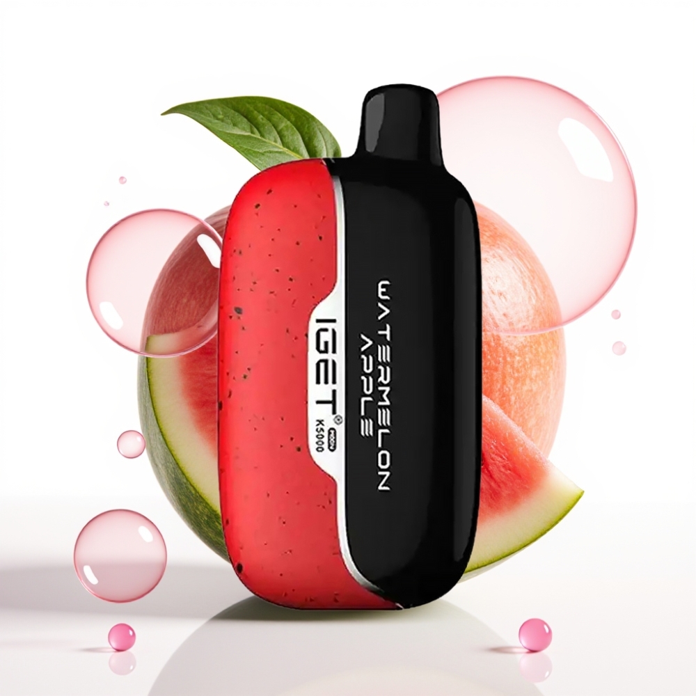 IGET Moon K5000 Puffs Disposable Vape Melancia Maçã 5000 Puffs, 81.5 g, PC, 1.35 Ohm