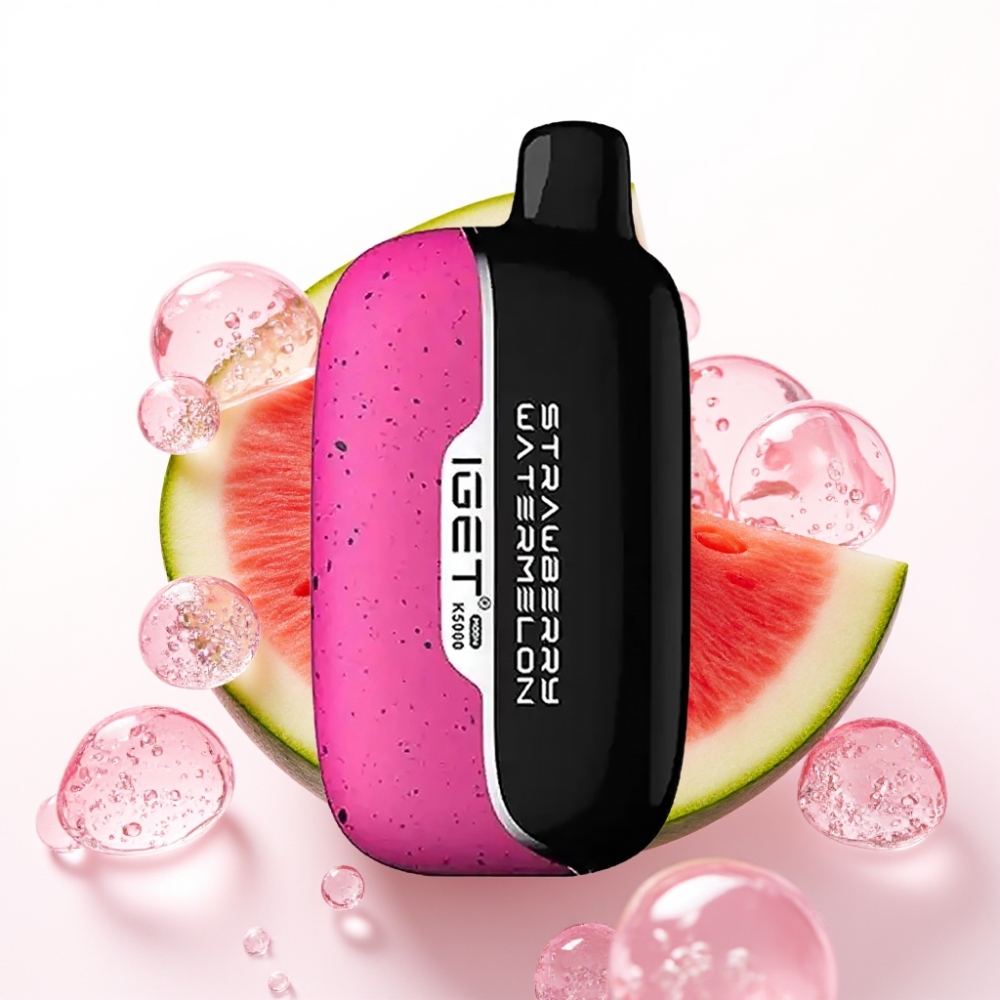 IGET Moon K5000 Puffs Vape Descartável Morango Melancia Gelo – 81,5 g, PC, 1,35 Ohm