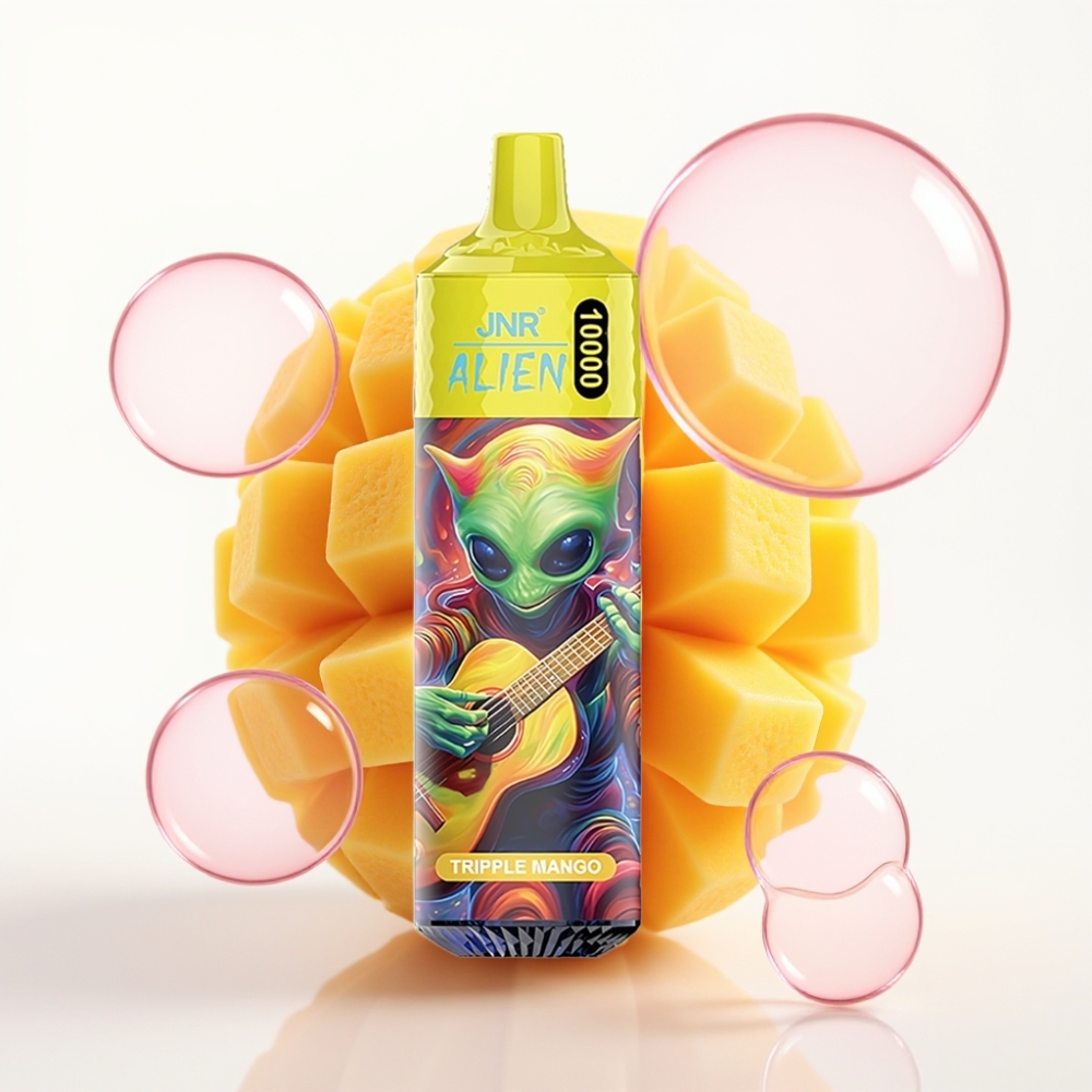 JNR Alien 10000 Puffs Vape Descartável Triplo Manga – 850mAh, 20ml, RGB, Tipo-C