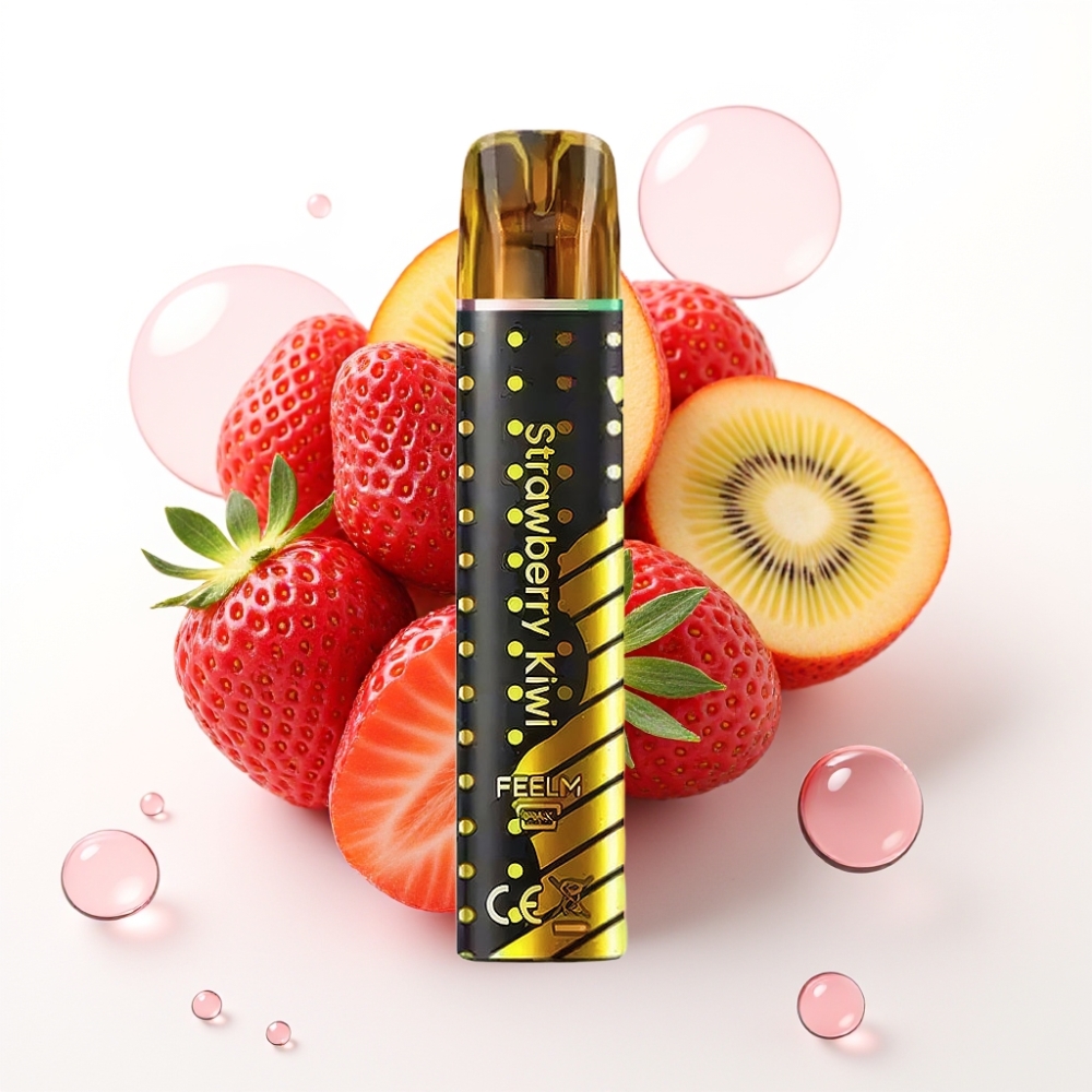 JNR Black&Golden 800 Puffs 2ml 2% Nicotine Morango Kiwi Descartável