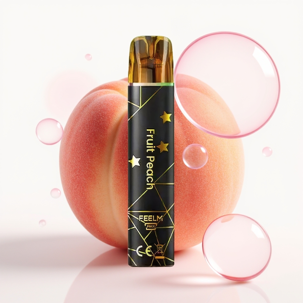 JNR Black&Golden 800 Puffs 2ml Pêssego Fruta Descartável TPD 2% Nic