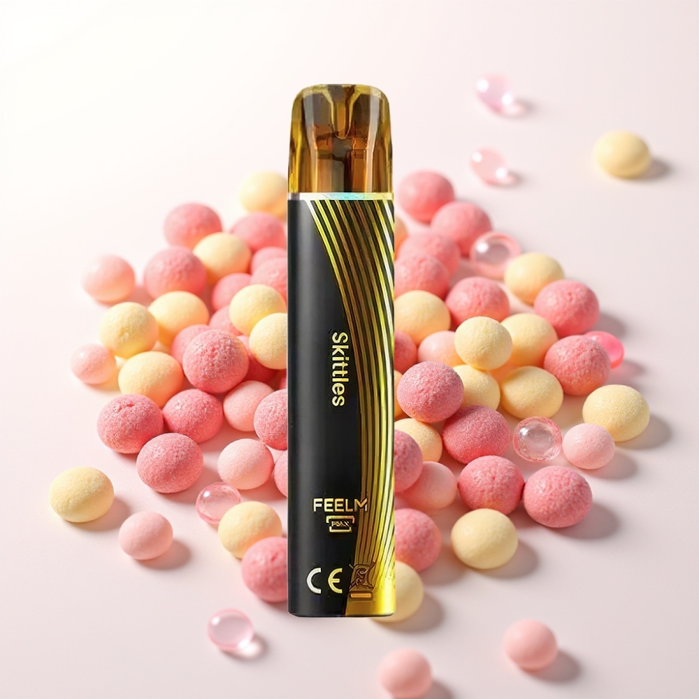 JNR Black&Golden 800 Puffs 550mAh 2ml Skittles Descartável TPD 2% Nicotina