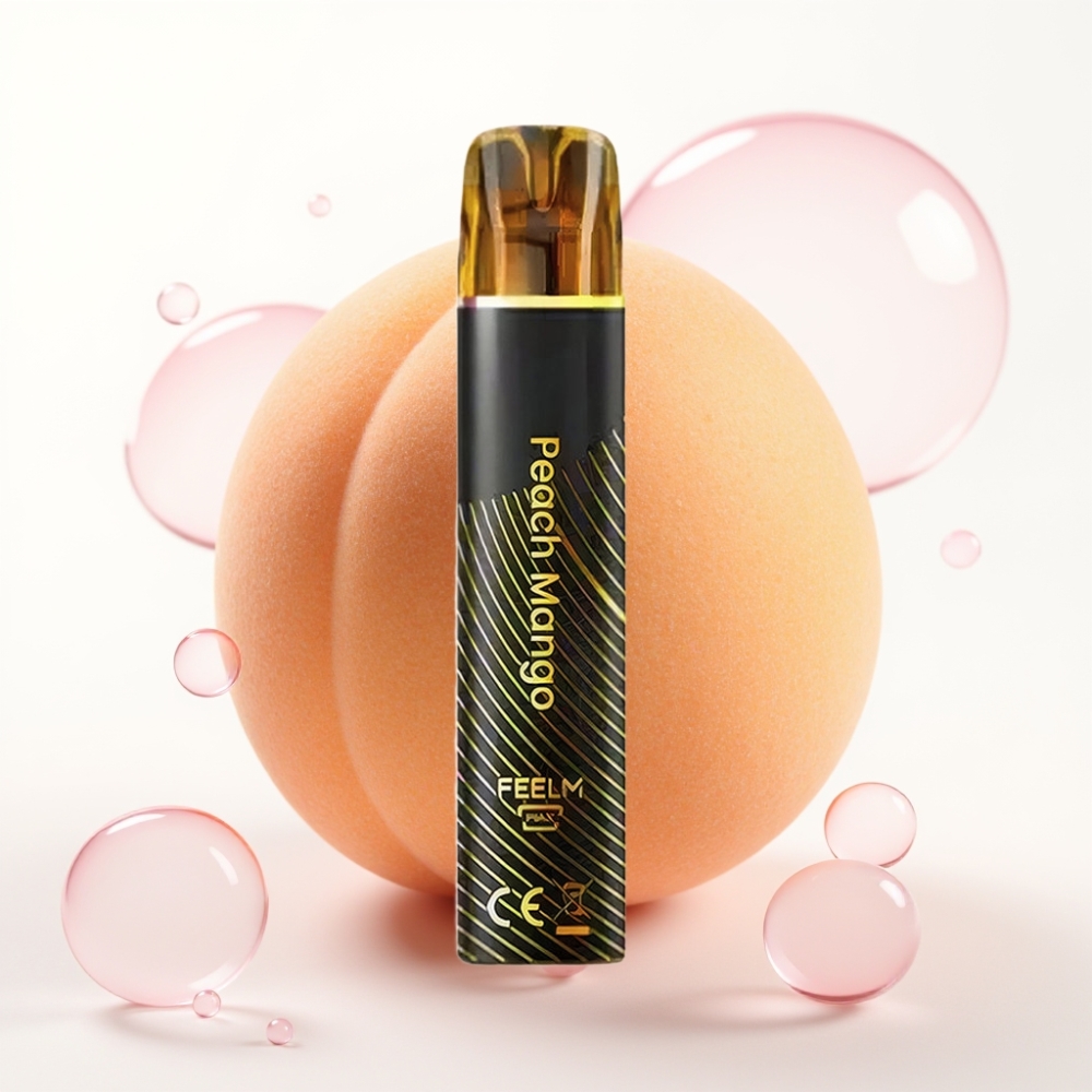 JNR Black&Golden 800 Puffs 550mAh 2ml TPD Pêssego Manga Descartável