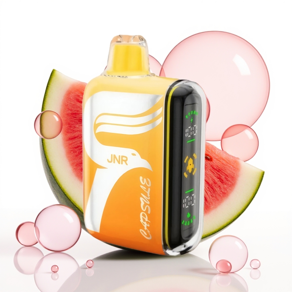JNR Capsule 15000 Puffs Vaporizador Descartável Melancia Irchee, 20ml, 850mAh, 20W