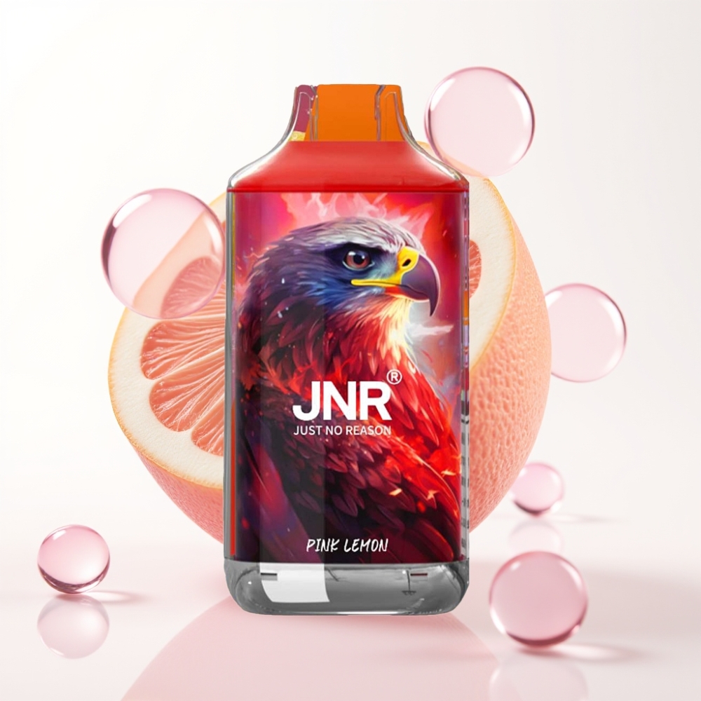 JNR Falcon 16000 Puffs Vape Descartável Limão Rosa 850mAh 22ml Dual Mesh