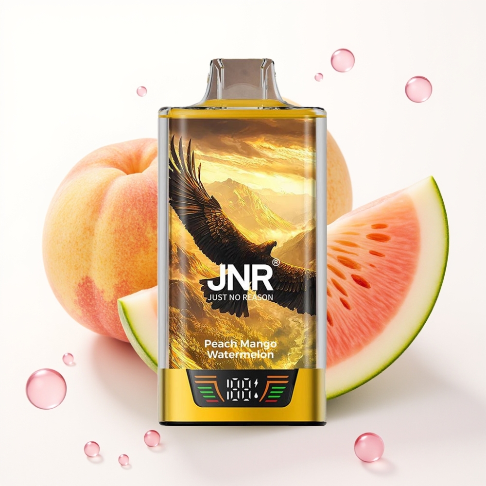 JNR Falcon Pro 28000 Disposable Vape Pêssego Manga Melancia 30ml 5% Nicotina