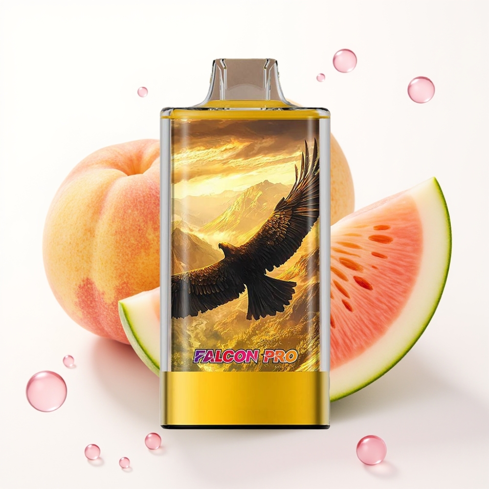 JNR Falcon Pro 28000 Disposable Vape Pêssego Manga Melancia 30ml 5% Nicotina