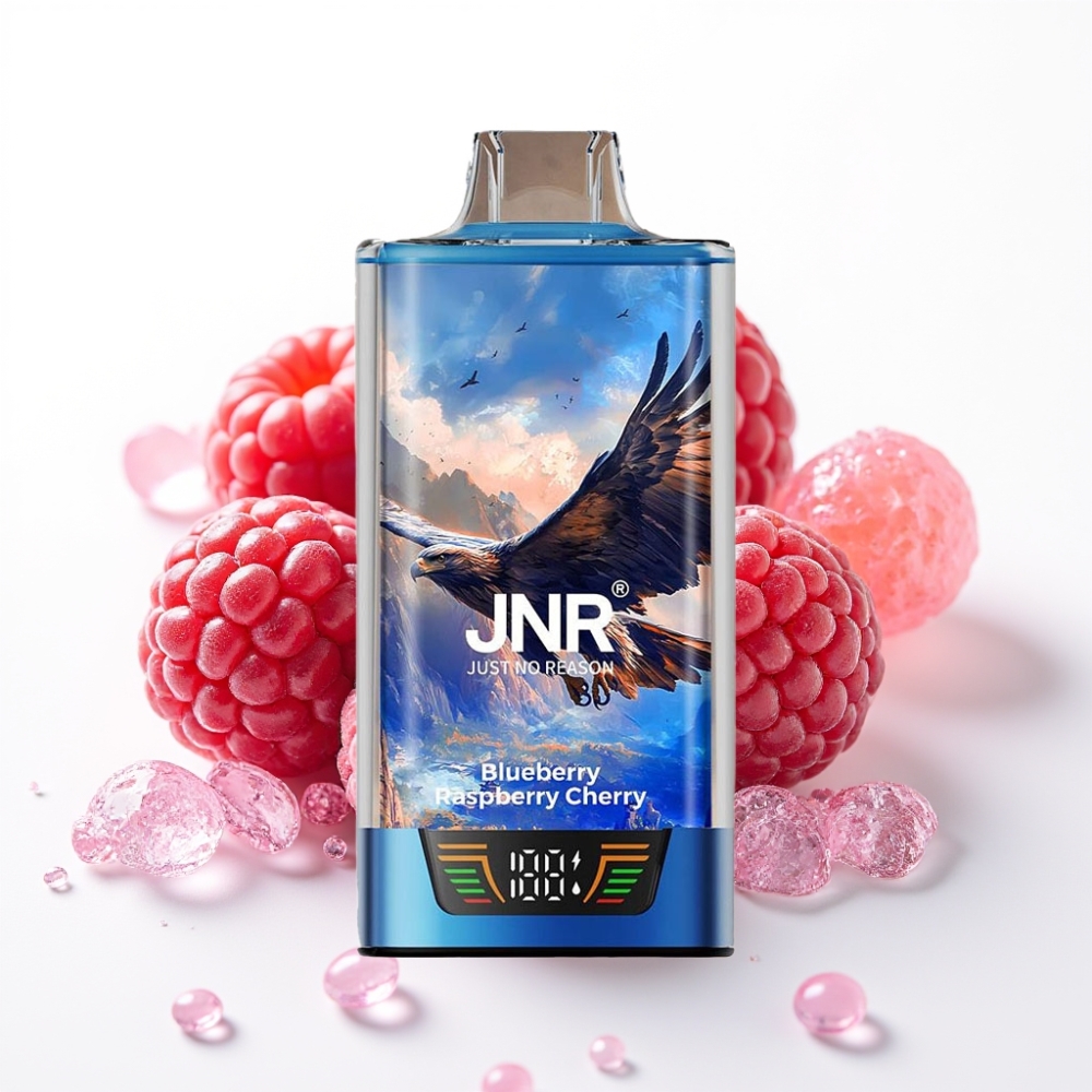 JNR Falcon Pro 28000 Recarregável USB-C 30ml Sabor Mirtilo Framboesa Cereja