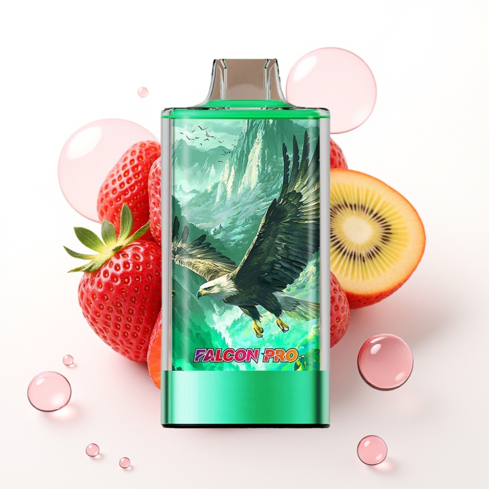 JNR Falcon Pro 28000 Vape Descartável Morango Kiwi 30ml 5% Nicotina USB-C