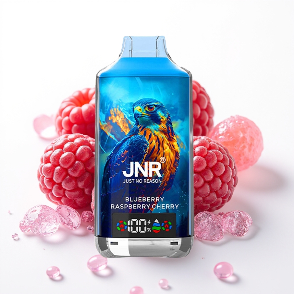 JNR Falcon X 18000 Puffs Digital Display Tipo-C Mirtilo Framboesa Cereja