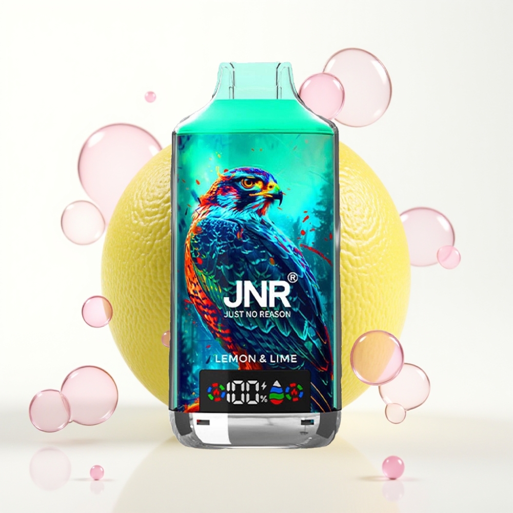 JNR Falcon X 18000 Puffs Vape Limão Lima 24ml 750mAh Dual Mesh Digital Type-C