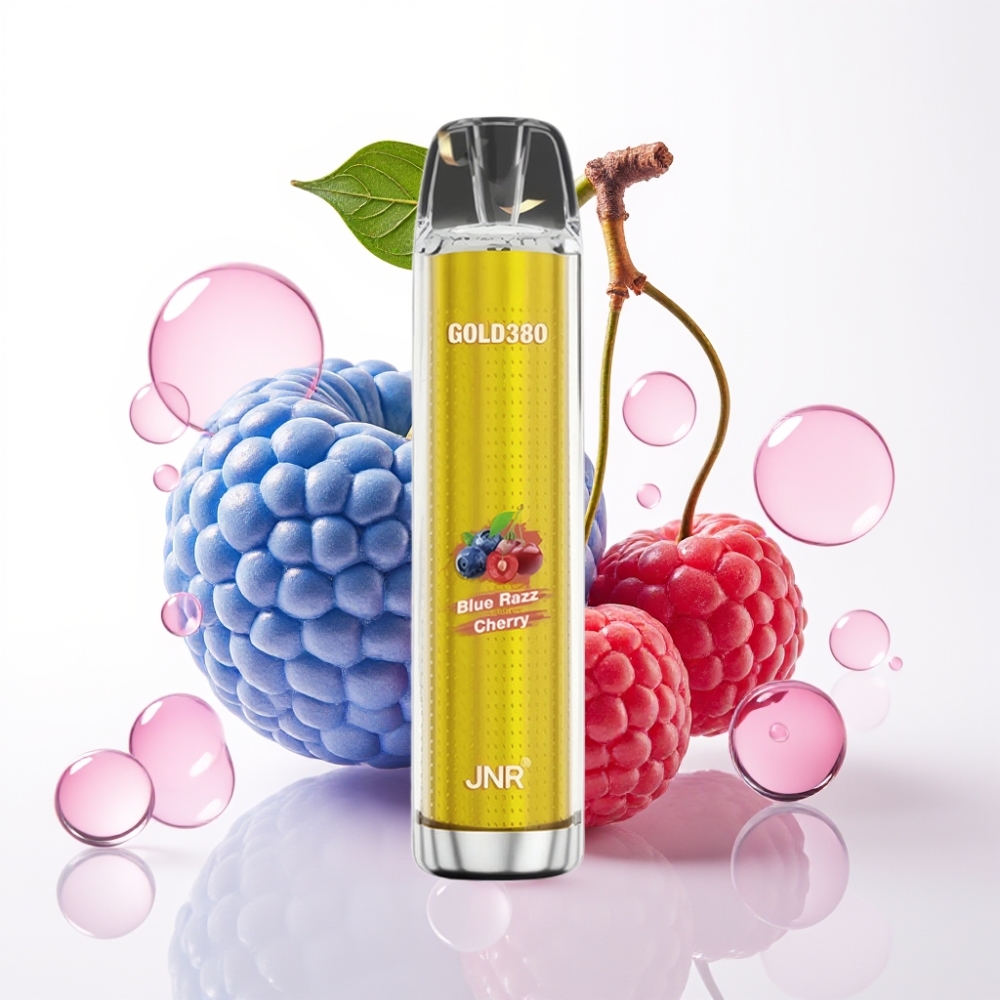 JNR Glod380 6000 Puffs Disposable Vape Blue Razz Cereja 1500mAh 13ml