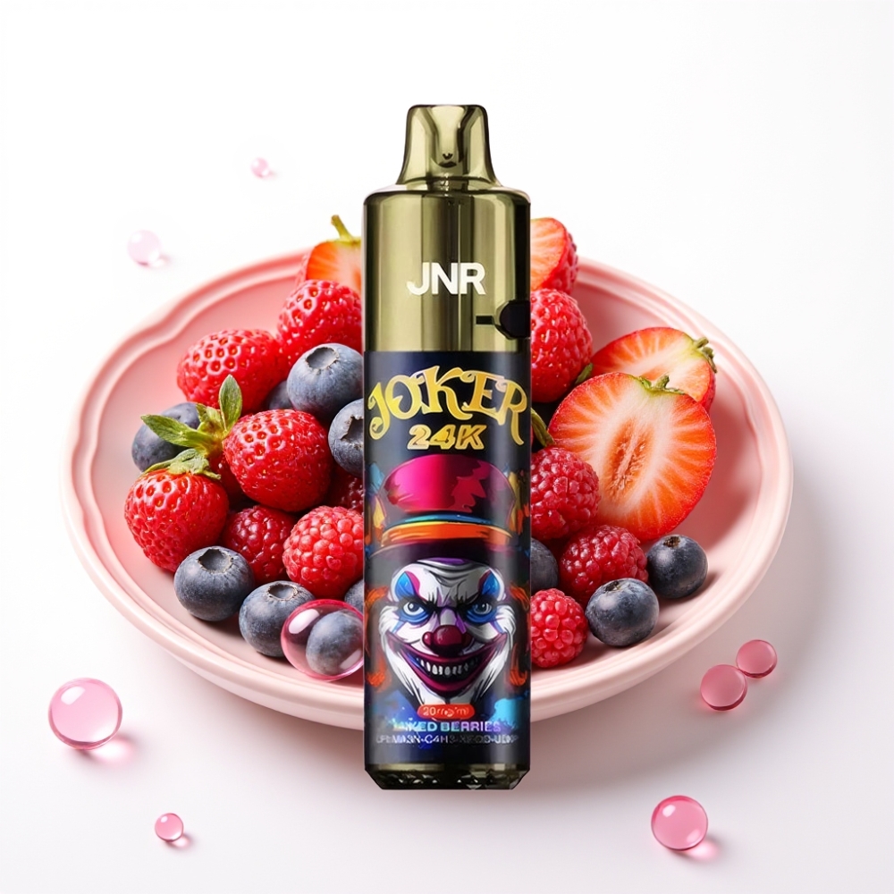 JNR Joker 24K Puffs Recarregável Pod 10ml Tipo-C 800mAh Frutas Silvestres