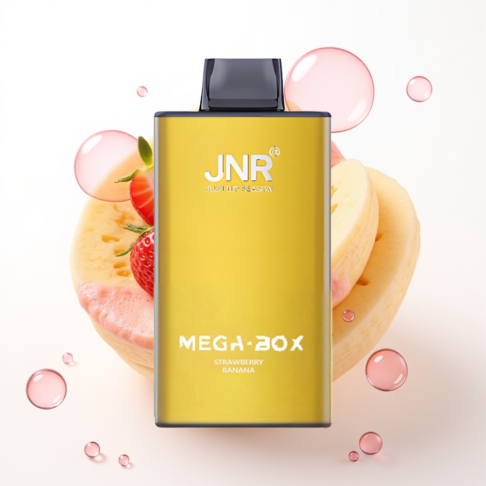 JNR Mega Box 25000 Puffs Descartável Morango Banana 30ml 850mAh Dual Mesh