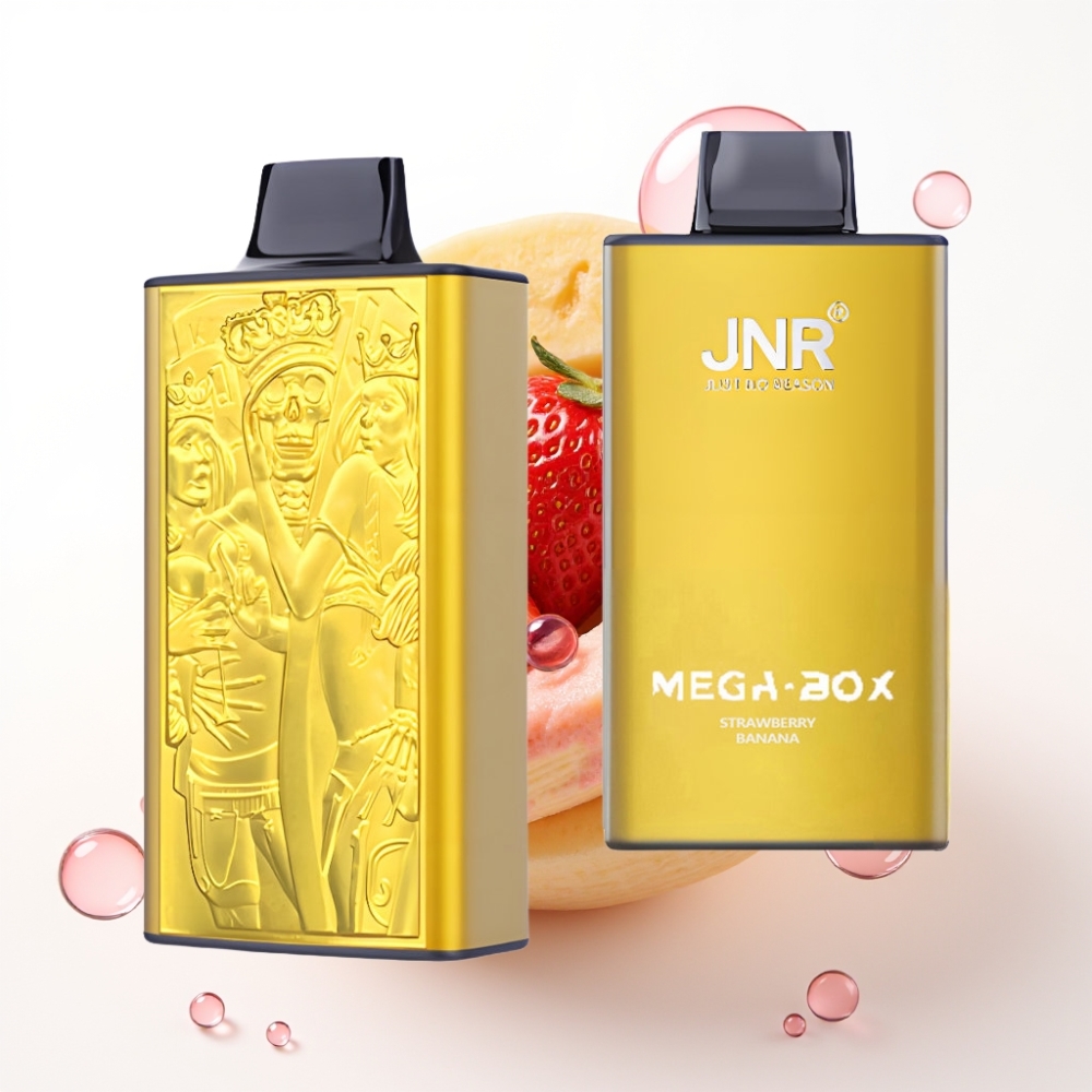 JNR Mega Box 25000 Puffs Descartável Morango Banana 30ml 850mAh Dual Mesh
