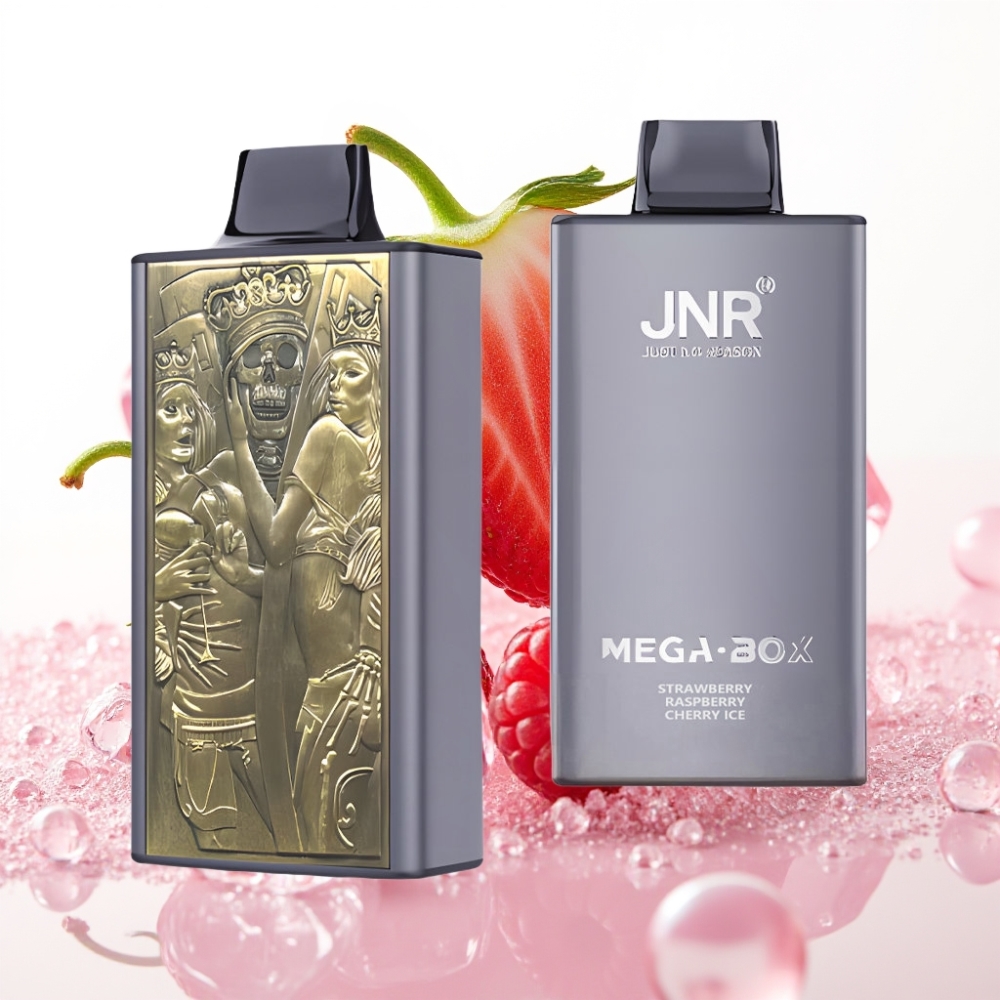 JNR Mega Box 25000 Puffs Disposable Vape Morango Framboesa Cereja Gelo 30ml 850mAh Dual Mesh