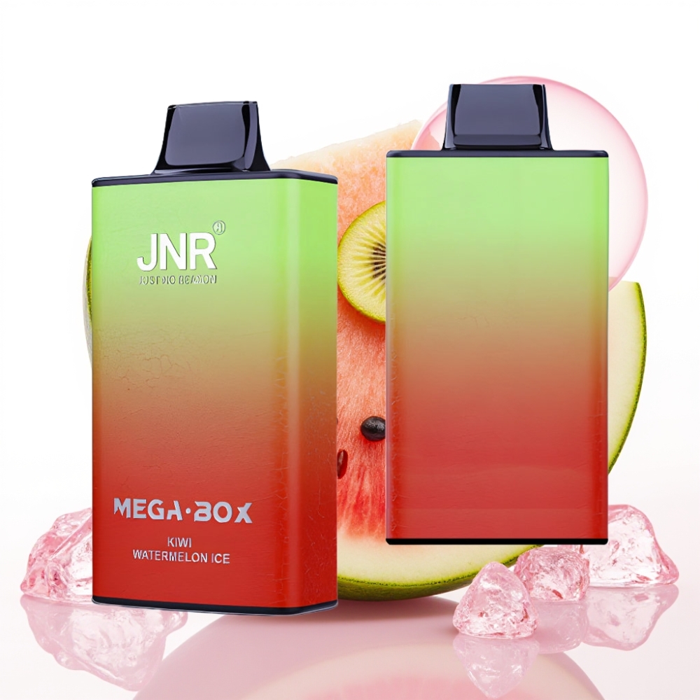 JNR Mega Box 25000 Puffs Recarregável Tipo-C 30ml Sabor Kiwi Melancia Gelada