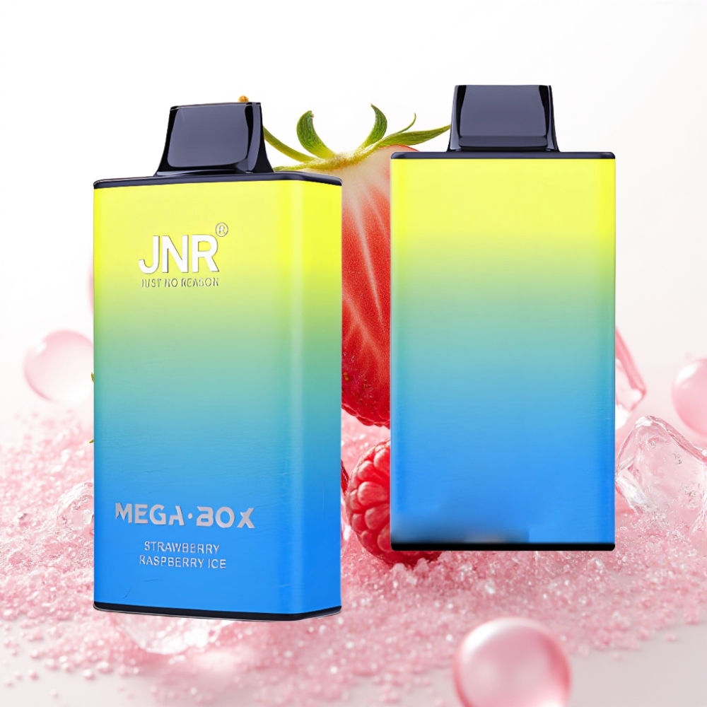 JNR Mega Box 25000 Puffs Recarregável Tipo-C Sabor Morango Framboesa Gelo