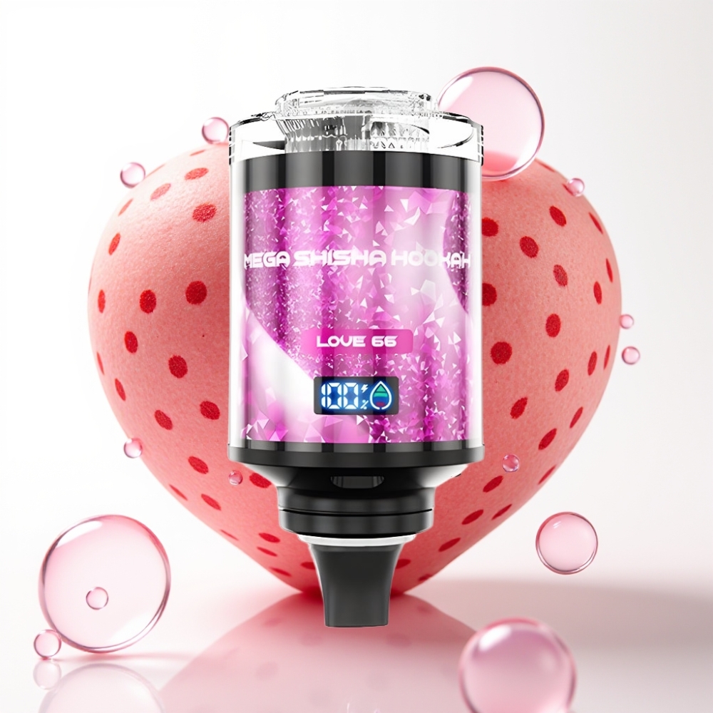 JNR Mega Shisha Hookah 100K Compatível com Desktop Amor 66 Tela Inteligiva
