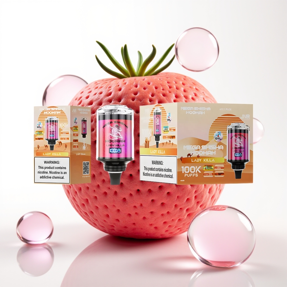 JNR Mega Shisha Hookah 100K Compatibilidade Desktop Lady Killa 60ml 2200mAh