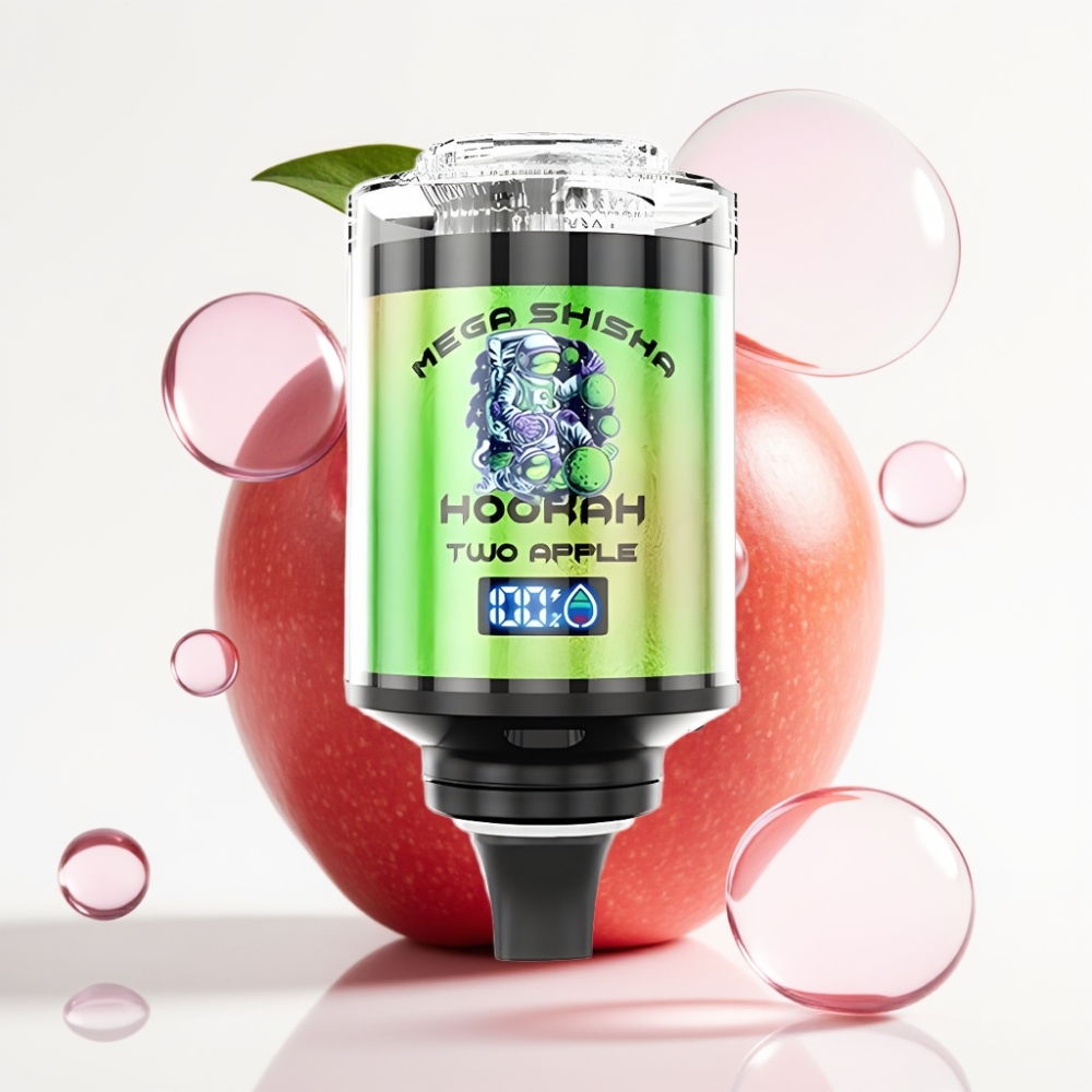 JNR Mega Shisha Hookah 100K Desktop Compatibilidade Dois Sabores de Maçã