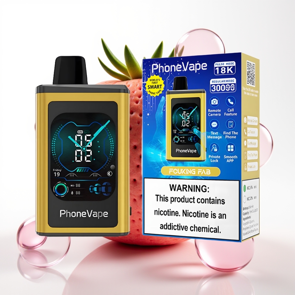 JNR PhoneVape 30000 puffs Recarregável Turbo Modo Ajustável Sabor Incrível