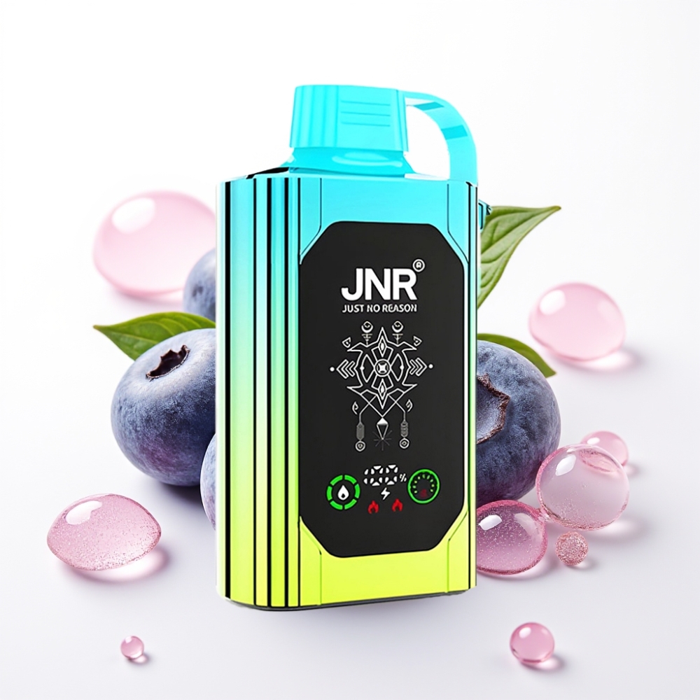 JNR Shisha Hookah Box 20500 Puffs HD Display 1000mAh 25ml Tipo-C Menta Mirtilo