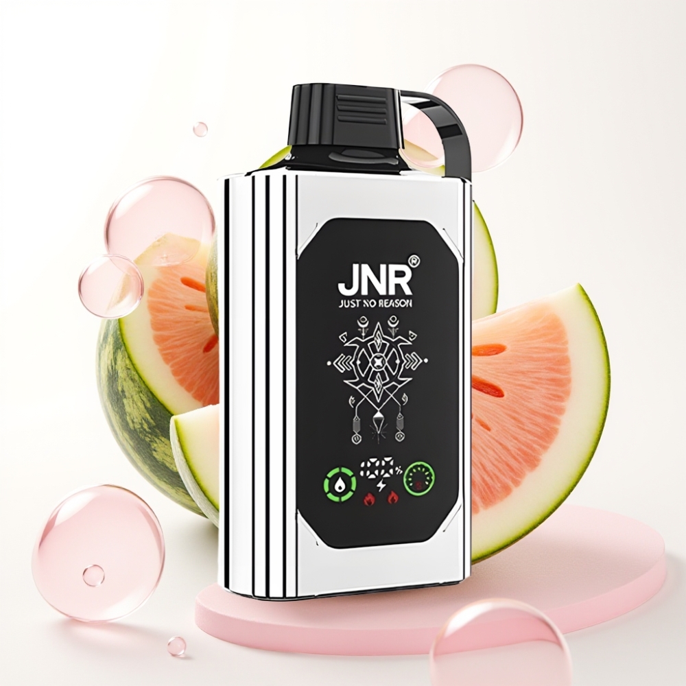 JNR Shisha Hookah Box 20500 Puffs Vape Duplo Melão Menta HD Display 1000mAh Tipo-C