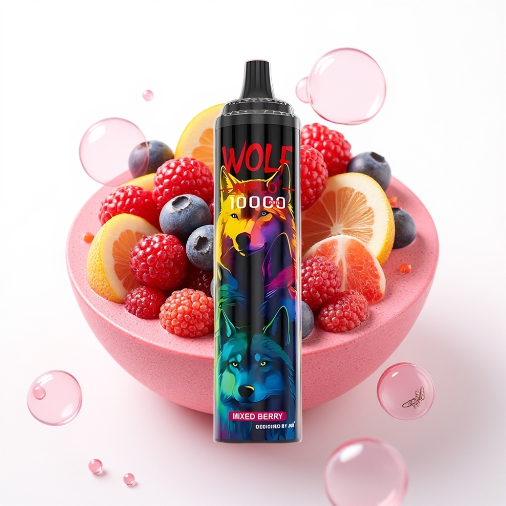 JNR Wolf Niplo 10000 Puffs Disposable Vape Frutas Silvestres 20ml 5% Type-C