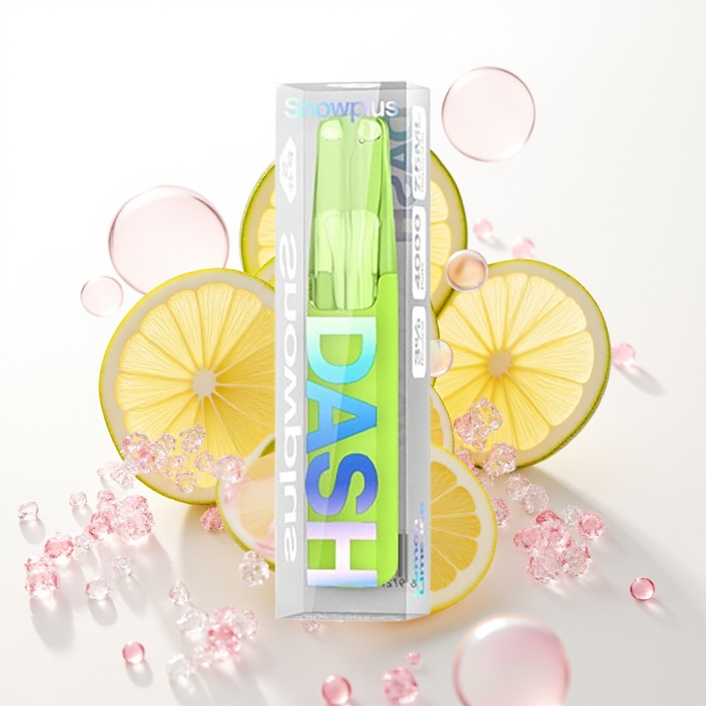Snowplus Dash 4000 Puffs Dispositivo Descartável Limão Lima Gelo Cerâmico 7,5ml 530mAh