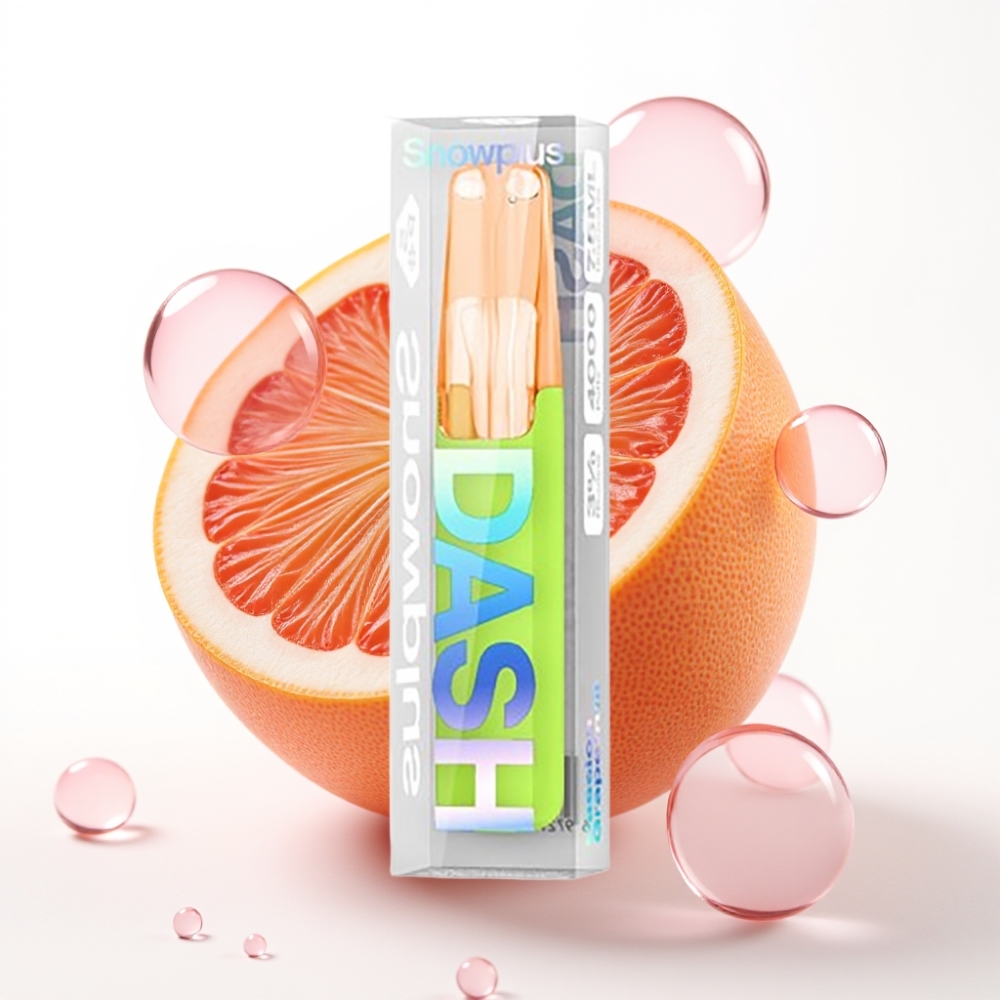 Snowplus Dash 4000 Puffs Dispositivo Descartável Maracujá Toranja Cerâmico 7,5ml 530mAh