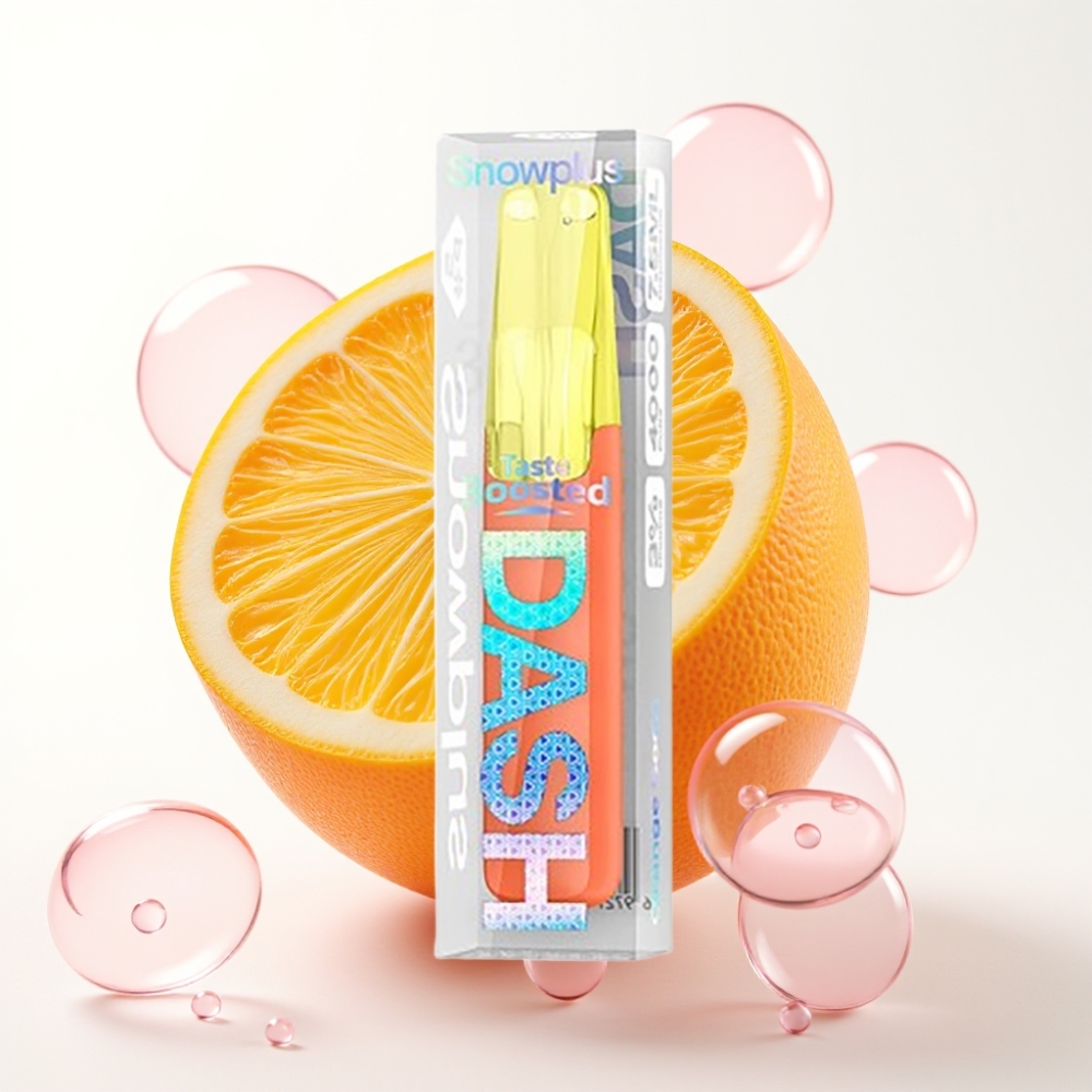 Snowplus Dash 4000 Puffs Dispositivo Descartável Refrigerante de Laranja Cerâmico 7,5ml 530mAh