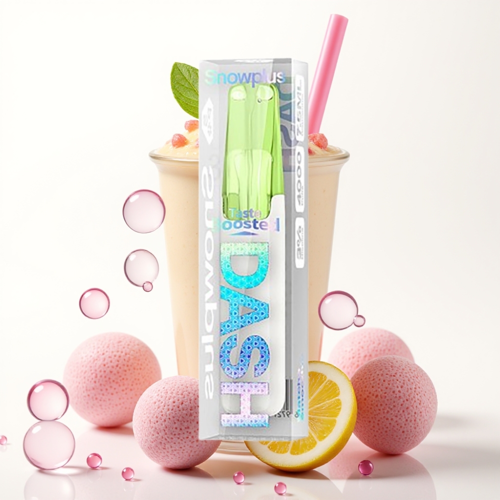 Snowplus Dash 4000 Puffs Dispositivo Descartável Smoothie de Matcha - Atomizador Cerâmico, 7,5 ml, 3%/5% Nicotina