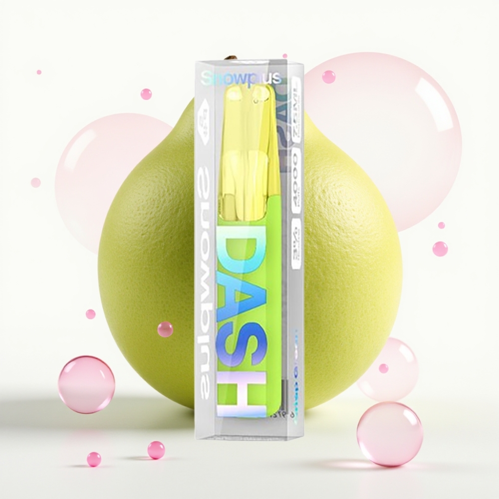 Snowplus Dash 4000 Puffs Dispositivo Descartável Verde Refrescante Cerâmica 7,5 ml 530 mAh