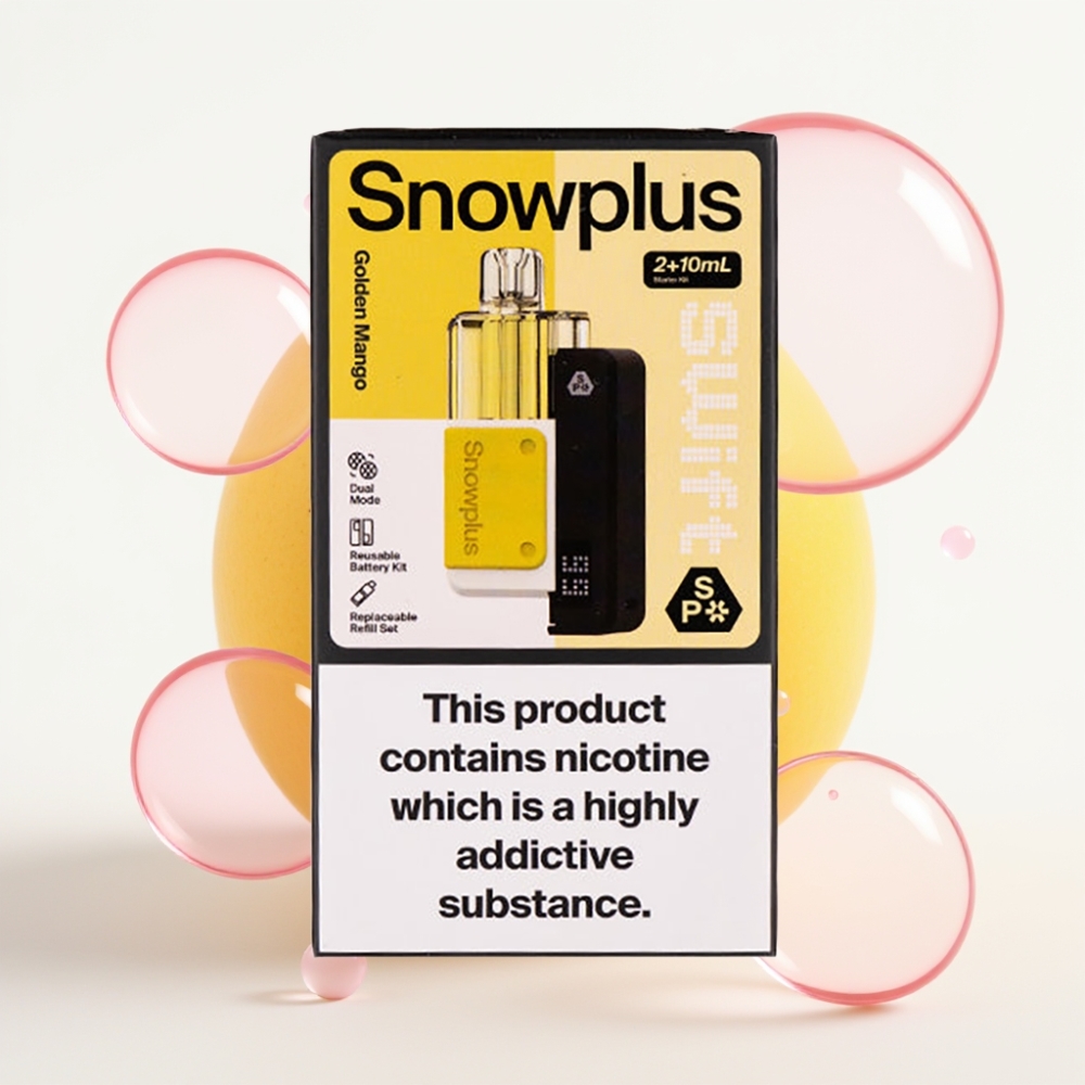 Snowplus Swift 5000 Puffs Dual Mesh 1000mAh Manga Dourada