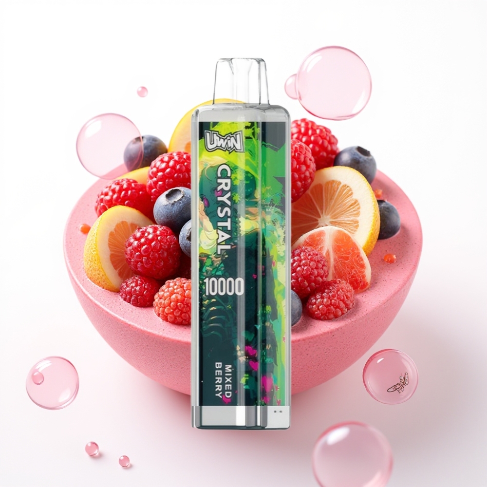 UWIN Crystal 10000 Puffs Vape Descarga Única Frutas Silvestres 18ml 0-5% Nicotina RGB