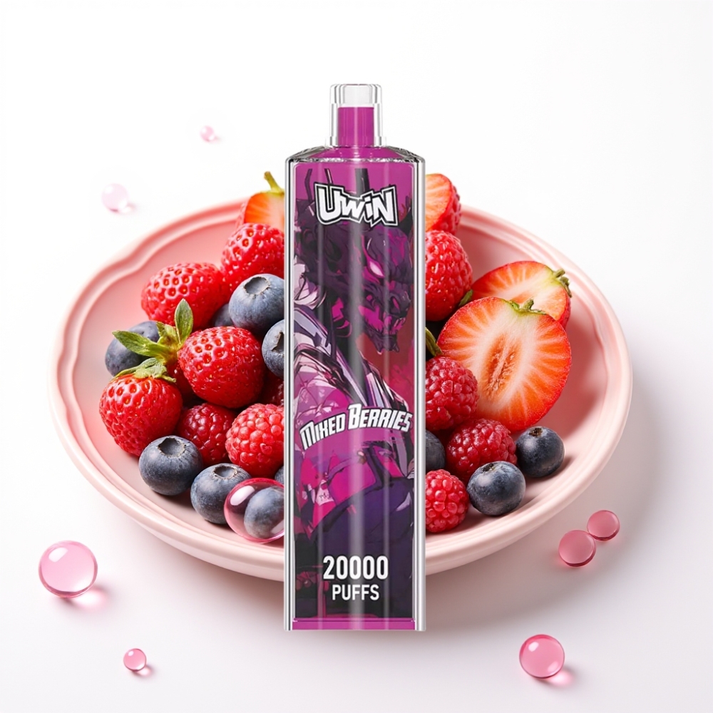 Uwin Shisha Hookah Crystal 20000 Puffs Bagas Misturadas 0%-5% Nicotina 22ml Tipo-C 650mAh