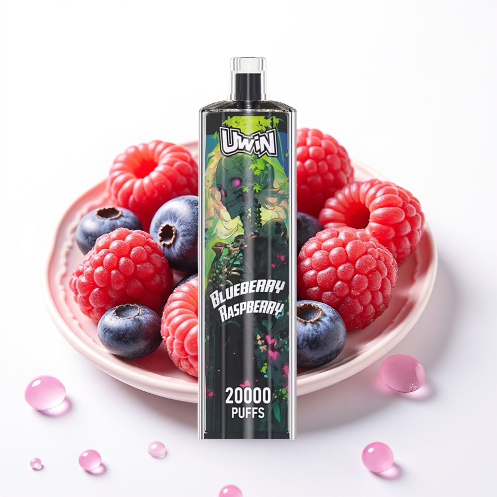 Uwin Shisha Hookah Crystal 20000 Puffs Mirtilo Framboesa 22ml 650mAh Type-C Mesh Coil DTL