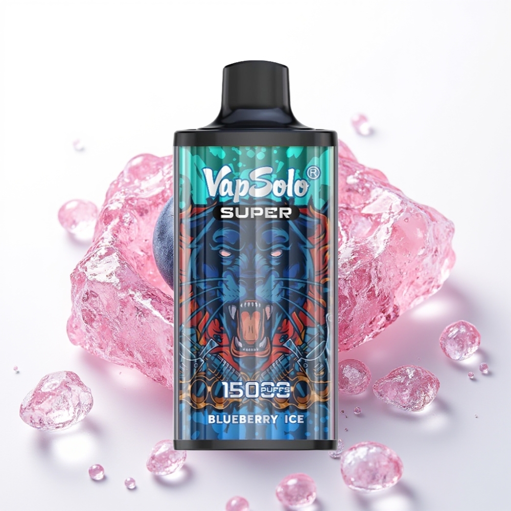Vapsolo Super 15000 Puffs Disposável 40ml Blueberry Ice 850mAh Type-C
