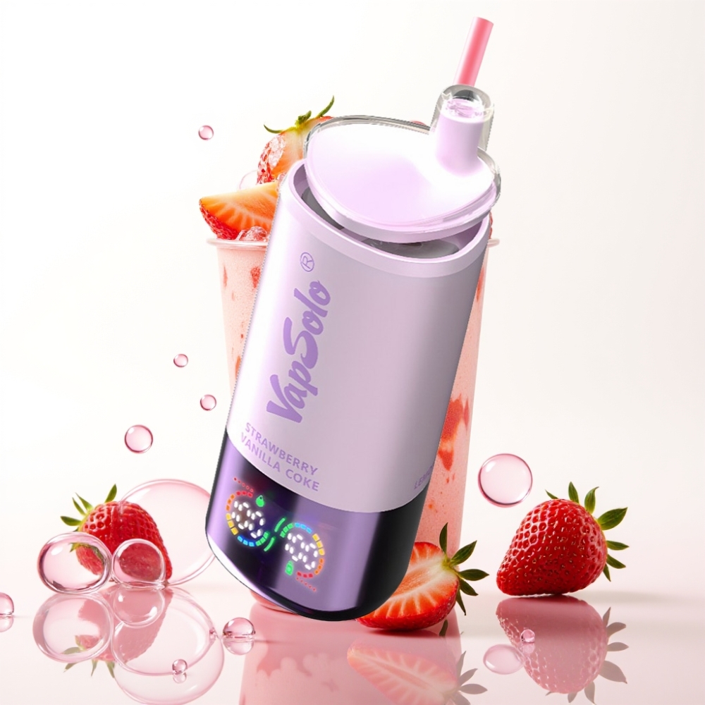 VapSolo Triple 30000 Puffs Dispositivo Vape Morango Baunilha Coca 40ml Type-C 20/50mg