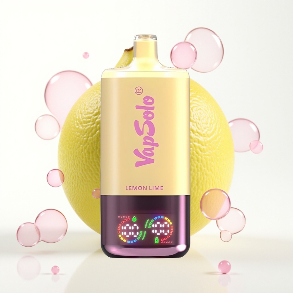 VapSolo Triple 30000 Puffs Vape Descansável Limão Lima 40ml 20/50mg Tipo-C