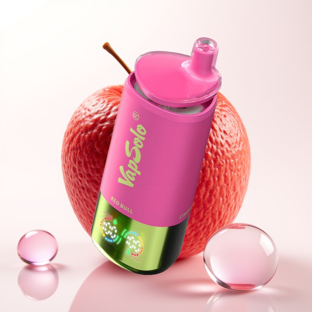 VapSolo Triple 30000 Puffs Vape Red Bull com 40ml, 3 tanques e Type-C