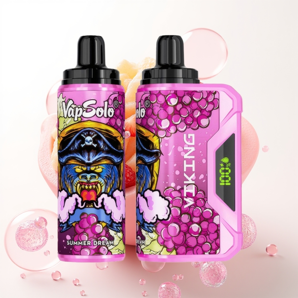 VapSolo VIKING 12000 Puffs 22ml Sonho de Verão Display LED Type-C 50mg/ml